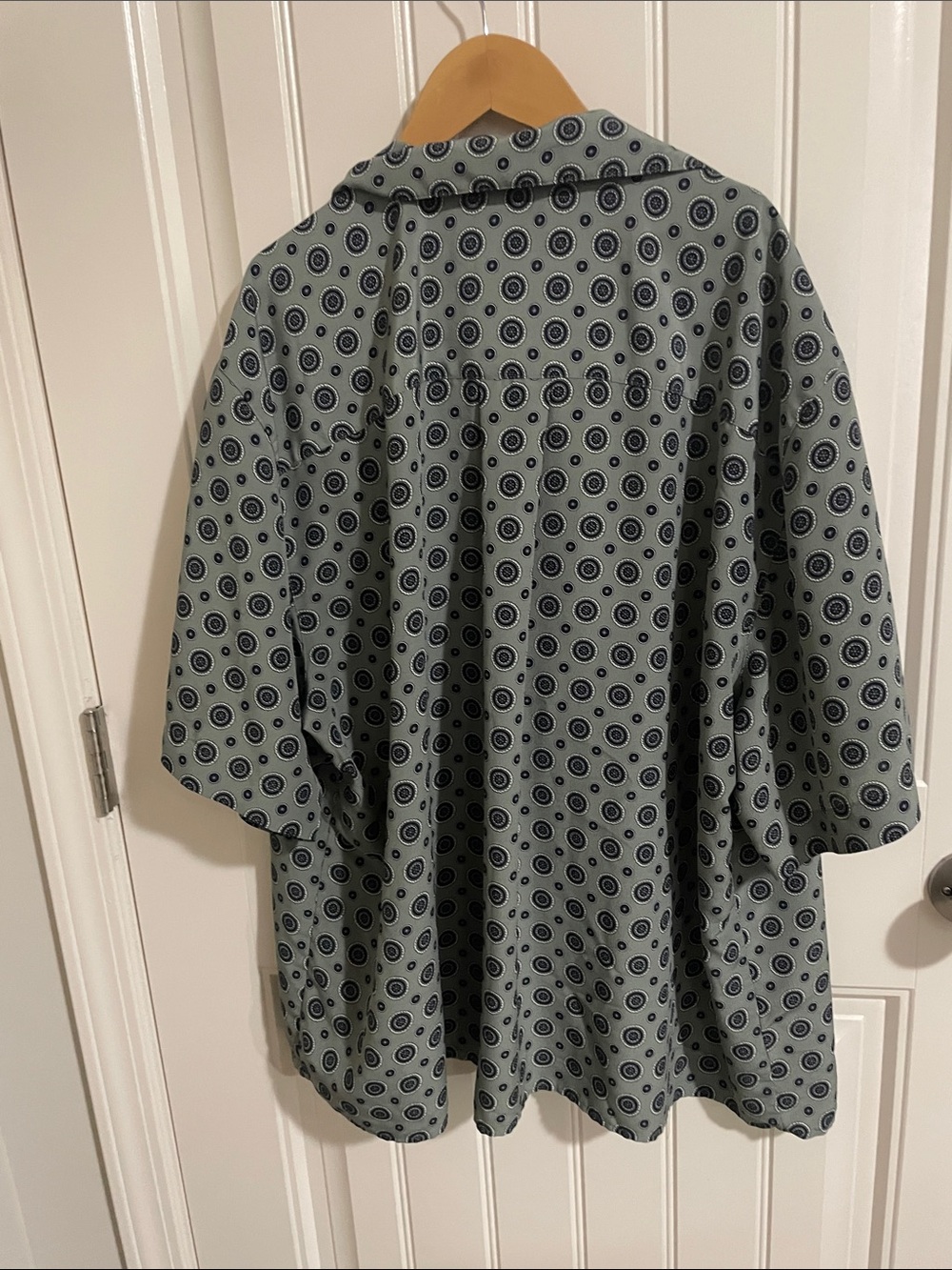 Green Polka Dot Button-Up Shirt - Picture 5 of 6